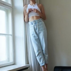 Zara Baggy Paperbag Jeans